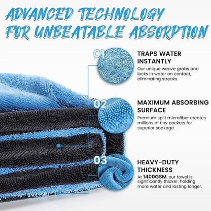 RS Shadow Dry™ Premium Streak Free Drying Towel 🖤✨
